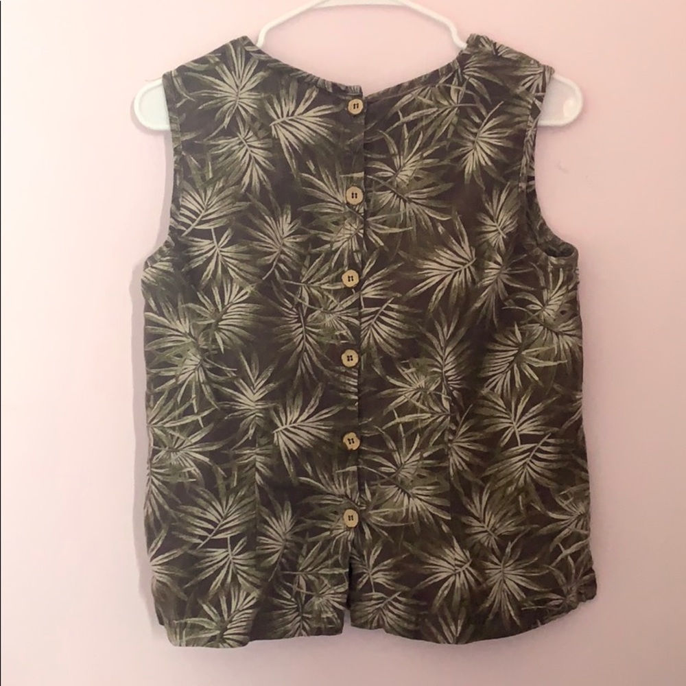 David Dart sleeveless top, back buttons